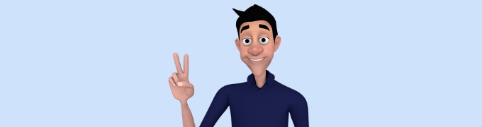 Avatar utilizado na plataforma VLibras para a tradução da linguagem.